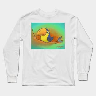 Baby Bird Smiling in the Jungle! Long Sleeve T-Shirt